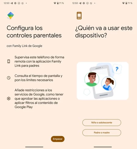 Family Link Configuracion