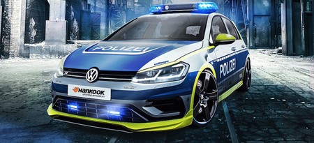 Oettinger y Hankook tunean un Golf R para la policía alemana