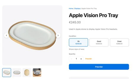 Bandeja Apple Vision Pro