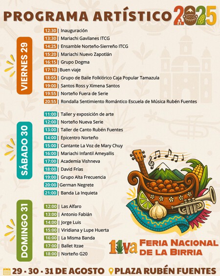 Cuándo y dónde puedes lanzarte a la Feria Nacional de la Birria 2025 en un lugar de Jalisco con una laguna, sitios históricos y un Parque Ecológico 