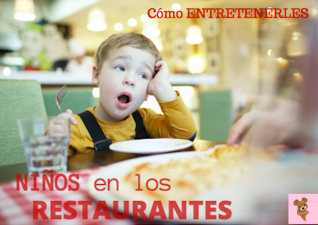 Cinco ideas para entretener a los niños en un restaurante sin usar la tecnología