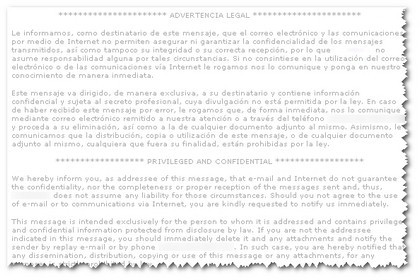Algunas reflexiones sobre las firmas de correo electrónico (I)