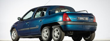 Un Renault Clio convertido en pick-up de seis ruedas: parece mentira, pero se construyó un prototipo. No es la única locura que ha pensado Renault 