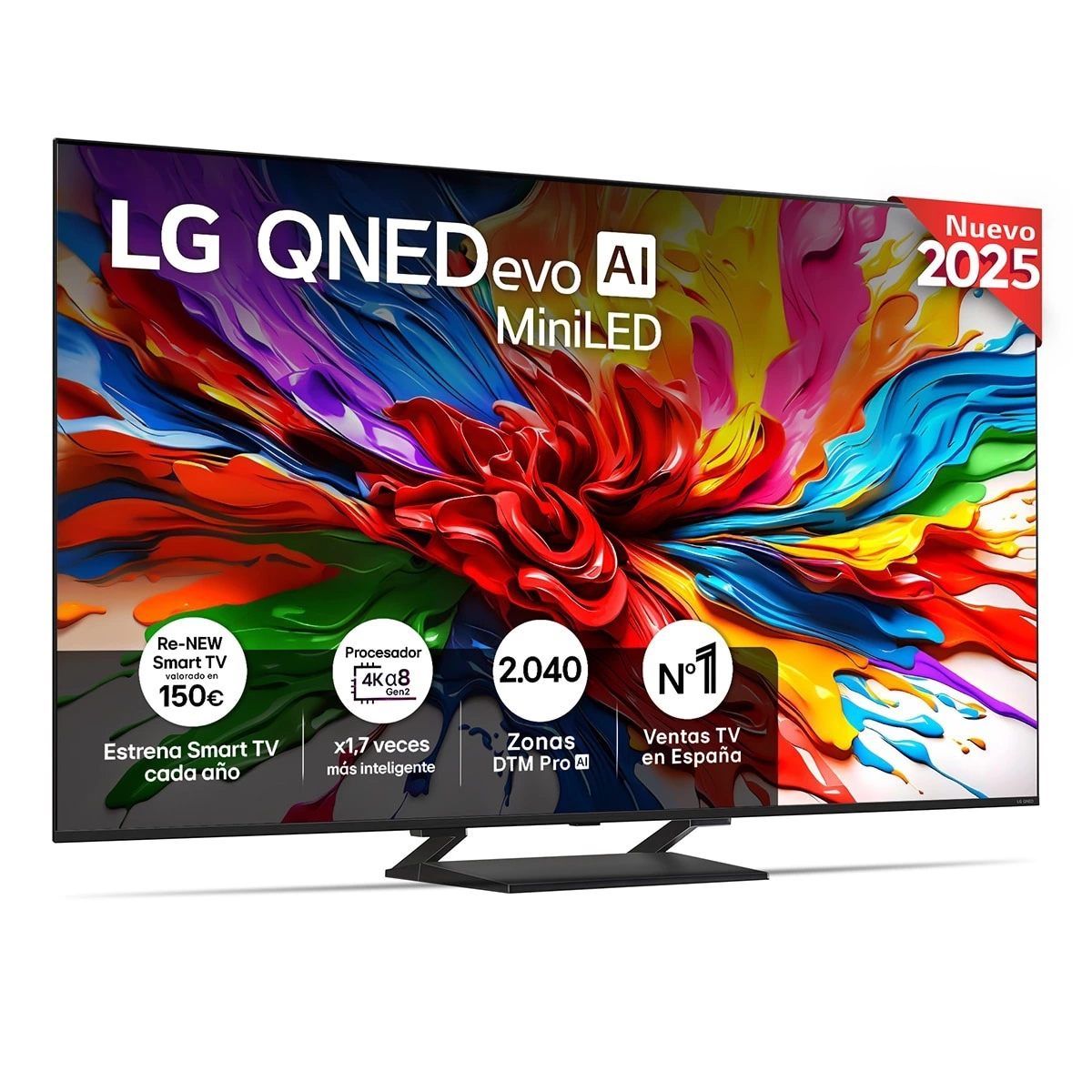 TV QNED evo MiniLED AI 139cm (55") LG 55QNED93A6A, 4K Smart TV