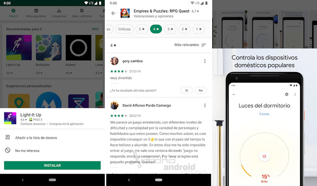 Novedades Play Store
