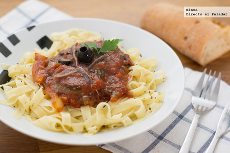 Receta de pasta a la siciliana