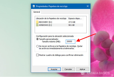 Cómo desactivar la papelera de reciclaje de Windows