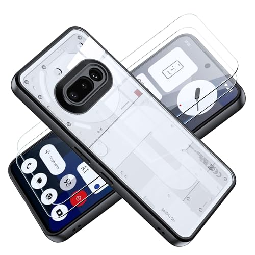 Tieeyivv Funda Nothing Phone 3a Case con 2 Piezas Protector de Pantalla 