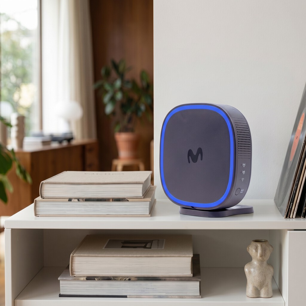 Movistar ya tiene listo su nuevo amplificador WiFi 7: más cobertura, puerto de 2,5 GbE y un diseño que cambia por completo