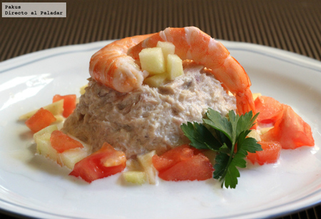 Mousse rápida de atún y anchoas. Receta