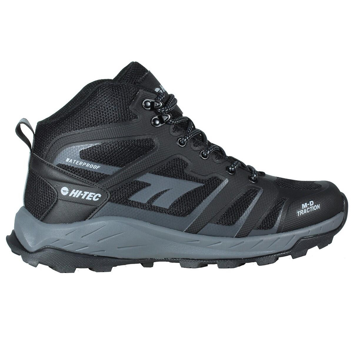 Bota de Senderismo para Hombre Hi-Tec TOUBKAL MID Negro ImpermeableTranspirable
