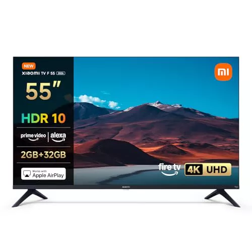 XIAOMI TV F 55, 55 Pulgadas (140 cm), 4K UHD, Smart TV, Fire OS8, Control por Voz Alexa