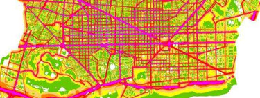 Cities are not noisy, cars are: this map of Barcelona is the best proof