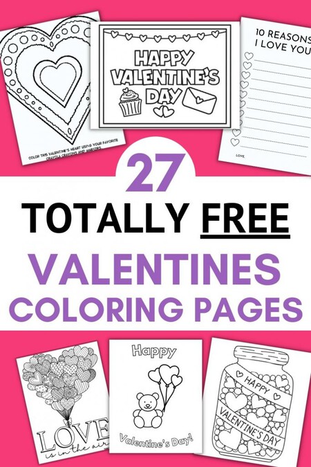 Free Printable Valentines Coloring Pages 683x1024