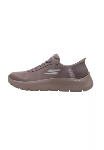 Skechers Go Walk Flex Mali, Zapatillas Mujer, Brown Textile/Trim, 39 EU