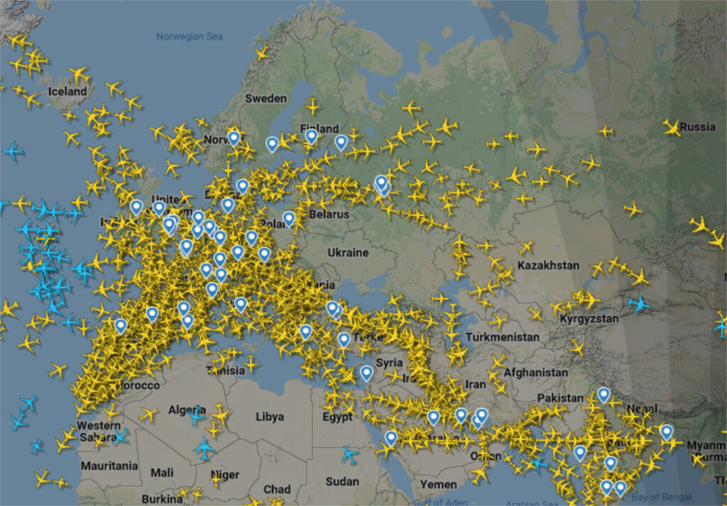 Hay una nueva guerra y lo primero que han hecho miles de personas es abrir Flightradar 
