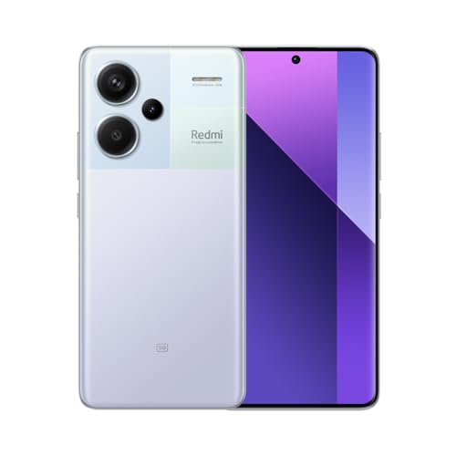 Xiaomi Redmi Note 13 Pro+ 5G - Smartphone de 8+256 GB, Pantalla de 6,67" AMOLED 1.5K 120Hz, MediaTek Dimensity 7200 Ultra, Triple cámara de hasta 200MP, Hypercharge 120W, Morado (Versión ES)
