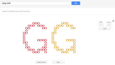 Google homenajea a 'StarCraft' con un Zerg Rush