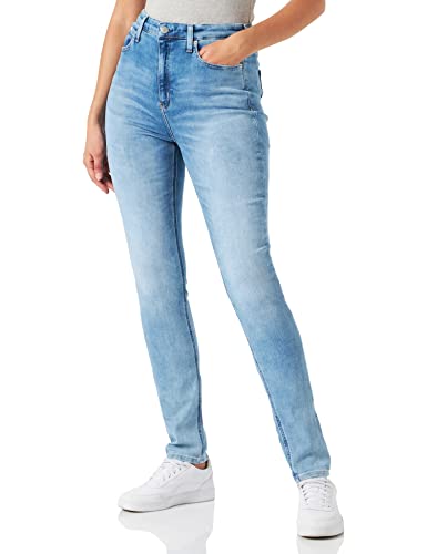 Calvin Klein Jeans High Rise Skinny J20J219696 Pantalones, Denim (Denim Light), 29W / 32L para Mujer