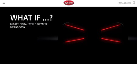Bugatti tiene un nuevo superdeportivo a punto de salir del horno y ya muestra una enigmática primera imagen