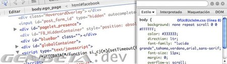 Nueva versión alfa de Firebug 1.8a1