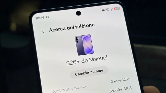 nombre de un Samsung