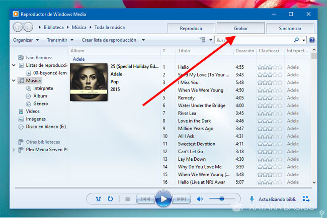 Cómo grabar un CD de música con Windows 10, sin ninguna aplicación