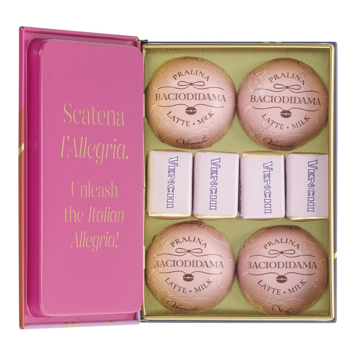 Venchi - caja metálica con bombones surtidos