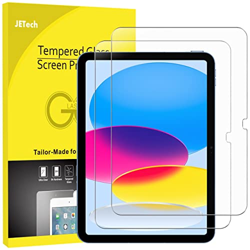 JETech Protector de Pantalla para iPad (A16) 11.ª/10.ª Generación (2025/2022), Cristal Vidrio Templado, HD Transparente, 2 Unidades