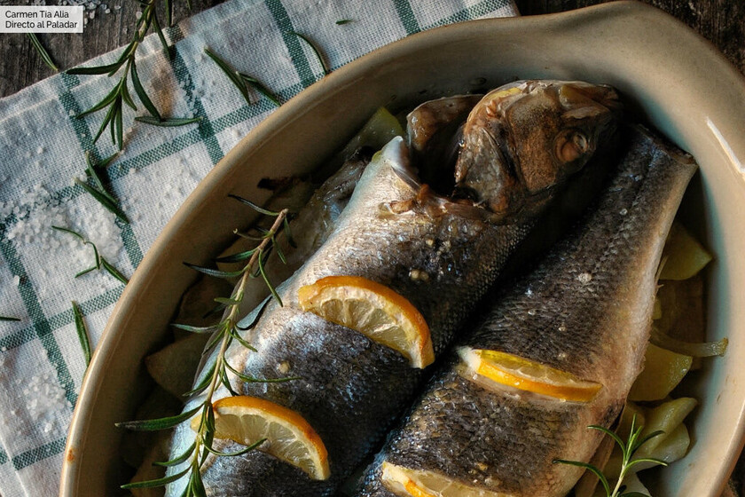 Baked sea bass with potatoes, an easy and delicious recipe Time News