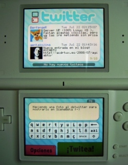 DSTwitter: cliente español para Twitter en tu Nintendo DS