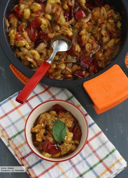 Caponata leccese. Receta