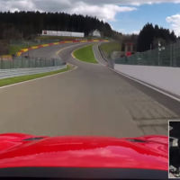 Este Ferrari F12tdf en Spa-Francorchamps es todo un espectáculo (vídeo)