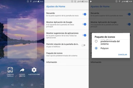Pixel Launcher Go の設定