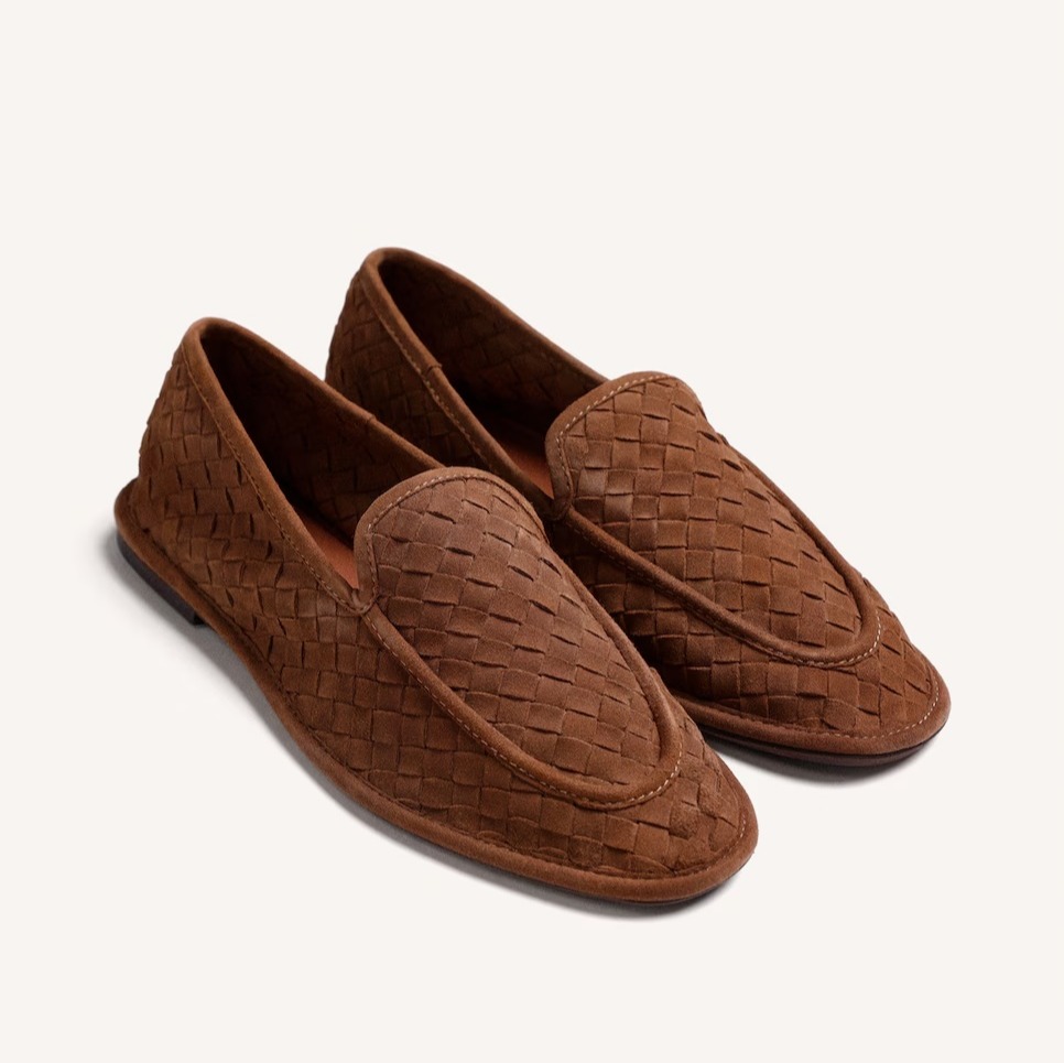 Mocasines de piel con trenzado artesanal de mujer plantilla acolchada - Gioseppo - Cuero

