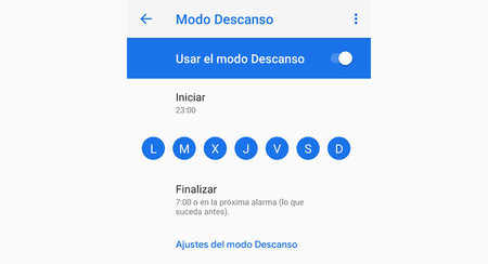 Cómo configurar el Modo Descanso de Android para que se active solo ciertos días