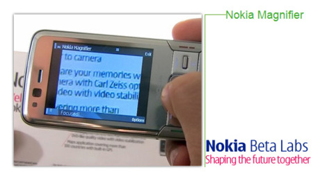 Nokia Magnifier, una aplicación para la accesibilidad