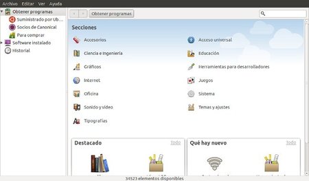 Centro de software Ubuntu