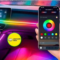 Este kit de tiras LED transforma el interior de tu auto con 16 millones de colores y cuesta solo 591 pesos