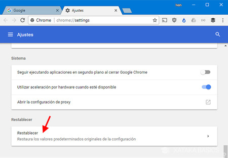 Como Restablecer Google Chrome Navegador En Pc