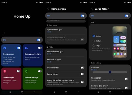 Carpetas grandes redimensionables