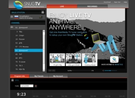 SnugTV, mira tu televisión desde el navegador