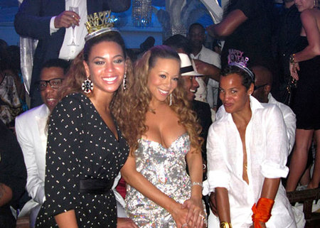 Beyonce y Mariah Carey juntas en Nochevieja