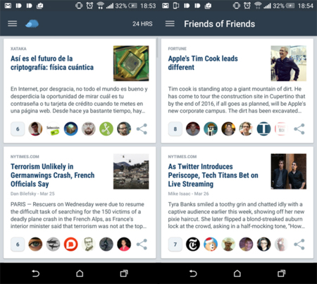 Nuzzel, el lector de noticias de nuestras redes sociales, llega por fin a Android