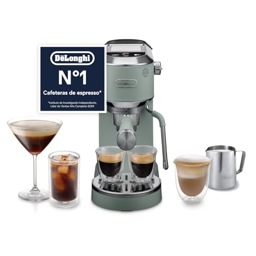 De'Longhi Dedica Duo - Cafetera Espresso Manual Cold Brew Verde