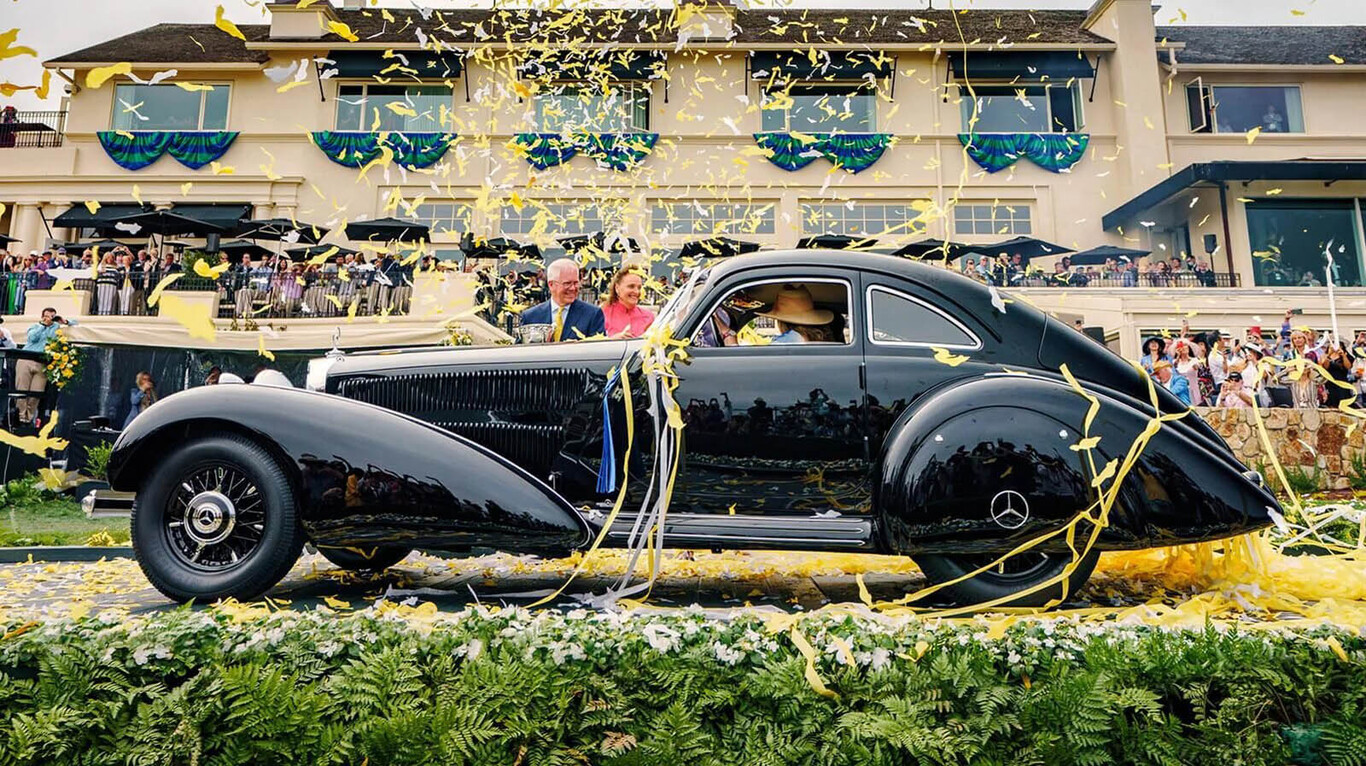 Un Mercedes-Benz 540K Autobahn Kurier con matrícula española ha ganado el Concurso de Elegancia de Pebble Beach, y esta es su historia