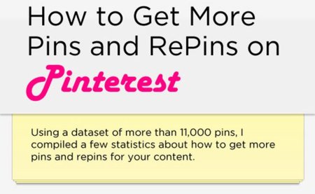 Las claves para conseguir más repins en Pinterest, infografía