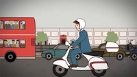 Mejor cómprate una Vespa, la solución a los atascos 