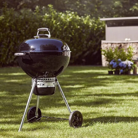 Barbacoa De Carbon Weber Kit Chimenea Y 2 Kg De Briquetas De Carbon Recomendado Para Mas De 10 Personas