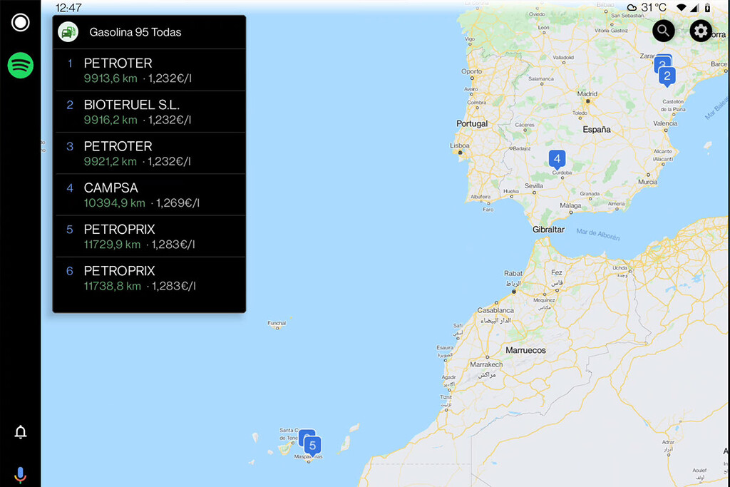 Cómo encontrar la gasolina más barata en Android Auto